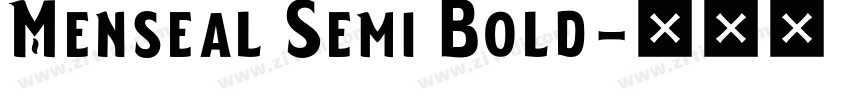 Menseal Semi Bold字体转换